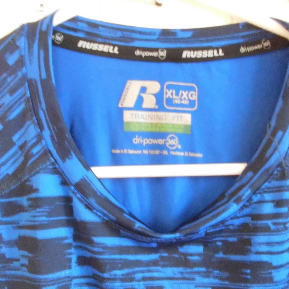 Russel Dri Power Athletic T Blue